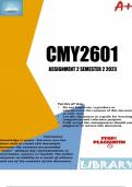 CMY2601 Assignment 1 Semester 2 2023 (ANSWERS)