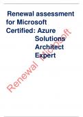 Renewal assessment for Microsoft Certified: Azure Solutions Architect Expert real exam latest update 2023/2024
