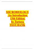 MICROBIOLOGY  An Introduction 13th Edition by Tortora TEST BANK