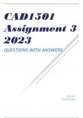 CAD1501 Assignment 3 2023