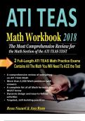 ATI TEAS Math Workbook 2018 The Most Comprehensive Review for the Math Section of the ATI TEAS By Reza Nazari & Ava Ross
