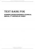 TEST BANK FOR NURSING INTERVENTIONS & CLINICAL SKILLS, 7TH EDITION BY PERRY 2023