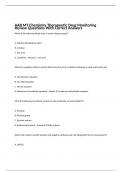 AAB-MT-Chemistry-Therapeutic Drug Monitoring Study Guide Exam With Complete Solution 