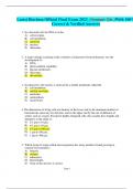 Latest Biochem Official Final Exam 2023. (Summer Qtr.)With 100% Correct & Verified Answers