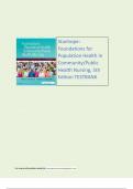 Stanhope: Foundations for Population Health in Community/Public Health Nursing, 5th Edition TESTBANK