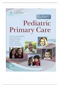 Burns Pediatric Primary Care 7th Edition Maaks Starr Brady Test Bank ISBN: 9780323581967