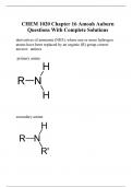 CHEM 1020 Chapter 16 Amoah Auburn Questions With Complete Solutions