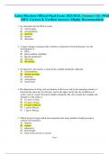 Latest Biochem Official Final Exam 2023/2024. (Summer Qtr.)With 100% Correct & Verified Answers (Highly Recommended)
