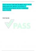 TEST BANK FOR MICROBIOLOGY WITH DISEASES BY BODY SYSTEM 5TH EDITION,BAUMAN WITH VERIFIED SOLUTIONS 