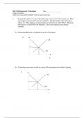 Macroeconomics: Questions and Answers for SSE 104 Homework 3 & 4  (Aggregate Demand and Supply)