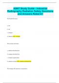 ASNT Study Guide - Industrial Radiography Radiation Safety Questions and Answers Rated A+