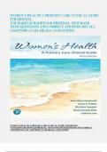 WOMEN’S HEALTH A PRIMARY CARE CLINICAL GUIDE 5TH EDITION_ YOUNGKIN SCHADEWALD PRITHAM_ TEST BANK WITH QUESTIONS AND CORRECT ANSWERS 2023 ALL CHAPTERS AVAILABLE|A+ GURANTEED