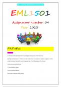 EML1501 ASSIGNMENT 4 2023