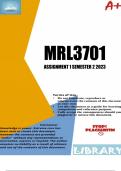 MRL3701 ASSIGNMENT 1 SEMESTER 2 2023