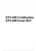 EPA 608 Certification, Test Questions With Correct Answers | Latest Update2023/2024 (Graded A+)
