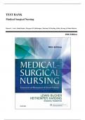 Test Bank - Lewis Medical Surgical Nursing, 10th Edition (Lewis, 2017), Chapter 1-68 | All Chapters