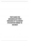 TEST BANK FOR MICROBIOLOGY WITH DISEASES BY TAXONOMY 6TH EDITION ROBERT W. BAUMAN