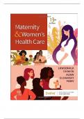 Test Bank for Maternity & Women’s Health Care, 13th Edition, Lowdermilk ISBN NO:0323810187 Complete Guide