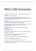 WGU C100 Humanities