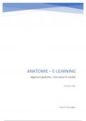 Samenvatting - E-learning Anatomie (Instructeur B Voetbal)