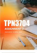 TPN3704 Assignment 1 Due 1 April 2024