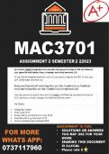 MAC3701 Assignment 2 Semester 2 2023 (Answers)