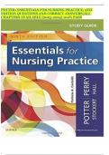 POTTER: ESSENTIALS FOR NURSING PRACTICE, 9TH EDITION QUESTIONS AND CORRECT ANSWERS|ALL CHAPTERS AVAILABLE (2023-2024) 100% PASS