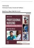 Test Bank - Professional Nursing: Concepts and Challenges, 9th, and 10th Edition by Black | All Chapters