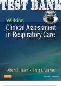 TEST BANK for Wilkins' Clinical Assessment in Respiratory Care 7th Edition by Heuer Albert & Scanlan Craig. ISBN 978-0-323-10029-8, ISBN-13 978-0323100298. (All 21 Chapters)