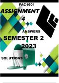 FAC1601 Assignment 4 SOLUTIONS Semester 2 2023