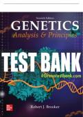 Test Bank For Genetics: Analysis and Principles, 7th Edition All Chapters - 9781260240856