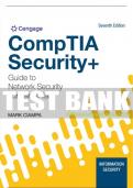 Test Bank For CompTIA Security+ Guide to Network Security Fundamentals - 7th - 2022 All Chapters - 9780357424377