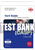 Test Bank For CompTIA Advanced Security Practitioner (CASP) CAS-003 Cert Guide 2nd Edition All Chapters - 9780134859576