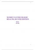 WOMEN’S GYNECOLOGIC HEALTH, SECOND EDITION TEST BANK