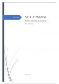 MSK 3: theorie 