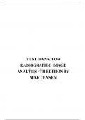 test_bank_for_radiographic_image_analysis_4th_edition_by_martensen.