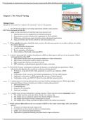 Test Bank For Davis Advantage for Fundamentals of Nursing Care Concepts, Connections & Skills, 4th Edition by Marti Burton Chapter 1-38 | Complete Guide Newest Version 2023
