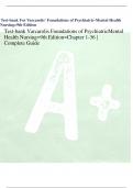 Test-bank For Varcarolis' Foundations of Psychiatric-Mental Health Nursing=9th Edition Test-bank Varcarolis Foundations of PsychiatricMental Health Nursing=9th Edition=Chapter 1-36 | Complete Guide
