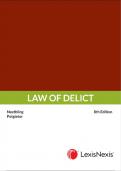 MRL3703:  LAW OF DELICT 8TH EDTION