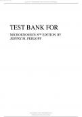 Test bank for Microeconomics 8th Edition by Jeffrey M. Perloff.