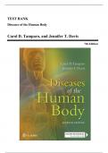 Test Bank - Diseases of the Human Body, 7th Edition (Tamparo, 2022), Chapter 1-17 | All Chapters