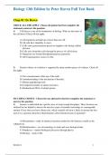 Biology 13th Edition by Peter Raven Test Bank | All Chapters