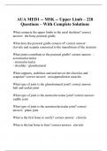 AUA MED1 -- MSK -- Upper Limb – 228 Questions – With Complete Solutions