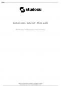 BIO 101 Final Exam Study Guide, Lecture notes, lecture all - Study guide