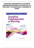 CANADIAN FUNDAMENTALS OF NURSING NEW REVISED EDITION BY POTTER &GT; ALL CHAPTERS 1-48 (QUESTIONS & ANSWERS) A+ GUIDE.