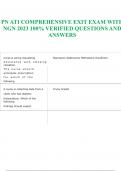 PN ATI COMPREHENSIVE EXIT EXAM WITH NGN 2023 100% VERIFIED QUESTIONS AND ANSWERS