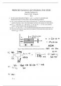 MEEN 363 Dynamics and Vibrations (Fall) Sample Problems for Exam 2 Prof. Yong-Joe Kim