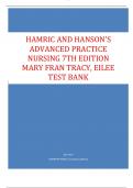 TEST BANK Hamric & Hanson's Advanced Practice Nursing (7th Ed) by Mary Fran Tracy| Complete Guide Chapter 1-23 A+ GRADED