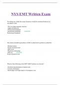 NYS EMT Written Exam2023/2024