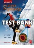 Vanders Human Physiology 15th Edition Widmaier Test Bank